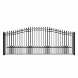 Aleko Steel Single Swing Driveway Gate - PRAGUE Style - 16 x 6 Feet