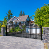 Aleko Steel Sliding Driveway Gate - ST.LOUIS Style - 16 x 6 Feet