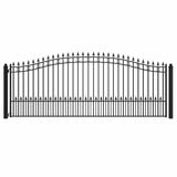 Aleko Steel Single Swing Driveway Gate - ST.LOUIS Style - 16 x 6 Feet
