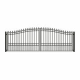 Aleko Steel Dual Swing Driveway Gate - LONDON Style - 18 x 6 Feet