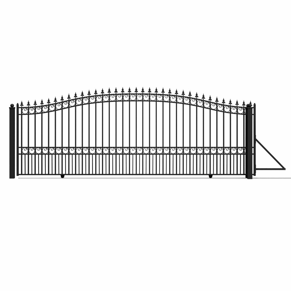 Aleko Steel Sliding Driveway Gate - LONDON Style - 18 x 6 Feet