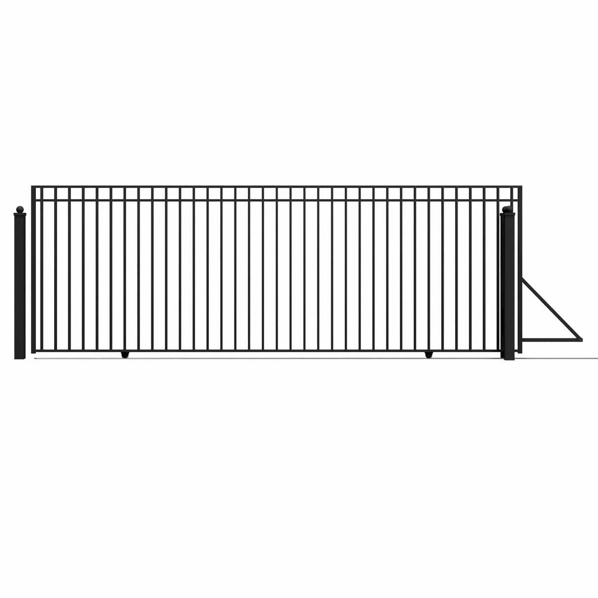Aleko Steel Sliding Driveway Gate - MADRID Style - 18 x 6 Feet