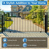 Aleko Steel Sliding Driveway Gate - MADRID Style - 18 x 6 Feet