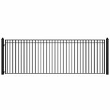 Aleko Steel Single Swing Driveway Gate - MADRID Style - 18 x 6 Feet
