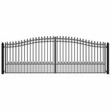 Aleko Steel Dual Swing Driveway Gate - PRAGUE Style - 18 x 6 Feet