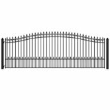 Aleko Steel Single Swing Driveway Gate - PRAGUE Style - 18 x 6 Feet
