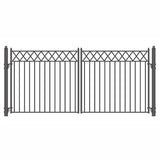Aleko Steel Dual Swing Driveway Gate - STOCKHOLM Style - 18 x 6 Feet