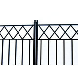 Aleko Steel Dual Swing Driveway Gate - STOCKHOLM Style - 18 x 6 Feet