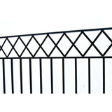 Aleko Steel Dual Swing Driveway Gate - STOCKHOLM Style - 18 x 6 Feet
