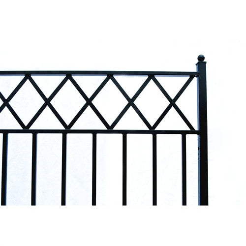 Aleko Steel Dual Swing Driveway Gate - STOCKHOLM Style - 18 x 6 Feet