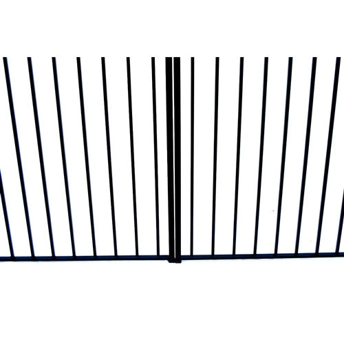 Aleko Steel Dual Swing Driveway Gate - STOCKHOLM Style - 18 x 6 Feet