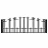 Aleko Steel Dual Swing Driveway Gate - ST.LOUIS Style - 18 x 6 Feet