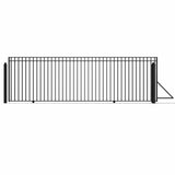 Aleko Steel Sliding Driveway Gate - MADRID Style - 20 x 6 Feet