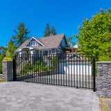 Aleko Steel Sliding Driveway Gate - MADRID Style - 25 x 6 Feet