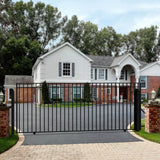 Aleko Steel Sliding Driveway Gate - MADRID Style - 25 x 6 Feet