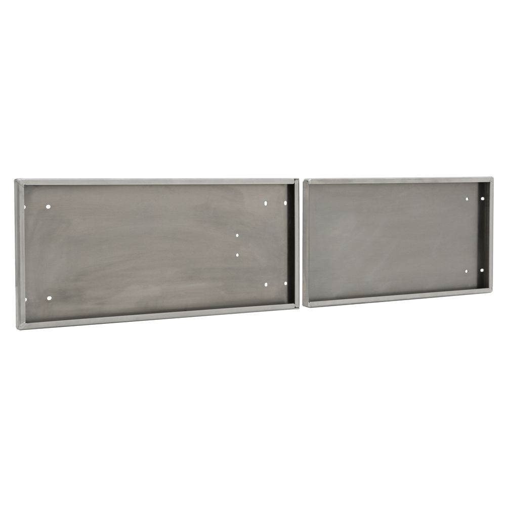 Polished Aluminum Door Upgrade for 60" W Trailer Cabinet