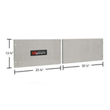Polished Aluminum Door Upgrade for 60" W Trailer Cabinet