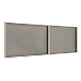 Polished Aluminum Door Upgrade for 60" W Trailer Cabinet