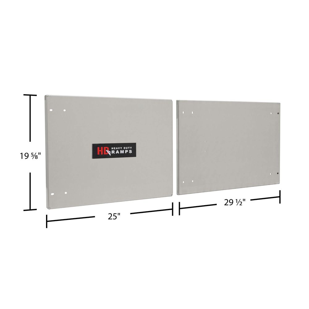 Polished Aluminum Door Upgrade for 60" W Trailer Cabinet