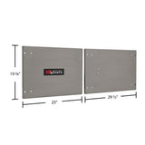 Stainless Steel Door Upgrade for 60" W Trailer Cabinet