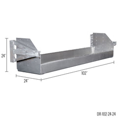 102" L Dunnage Racks for Step Deck and Flatbed Trailers