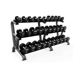 TROY DR-15 3 Tier 15 Pair Dumbbell Saddle Rack