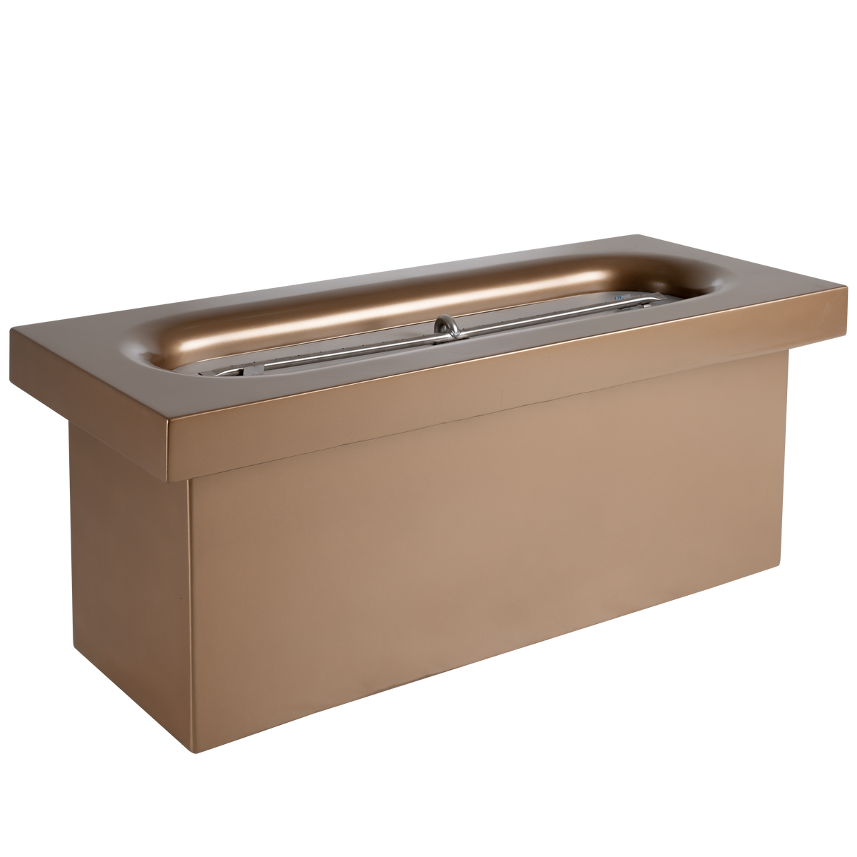 The Outdoor Plus Ramona Rectangular Concrete Fire Table plus Free Cover
