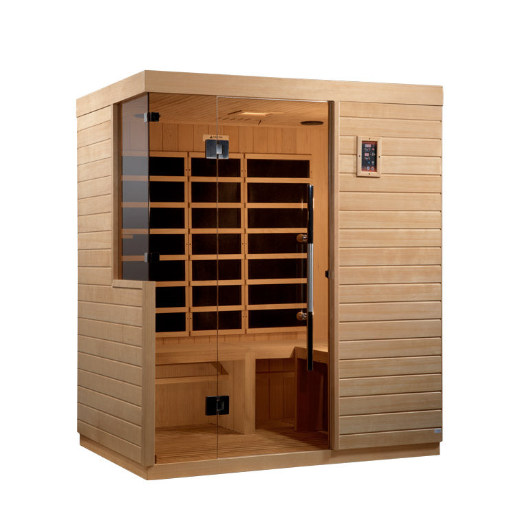 Dynamic Bilbao 3-Person Ultra Low EMF FAR Infrared Sauna (Canadian Hemlock)