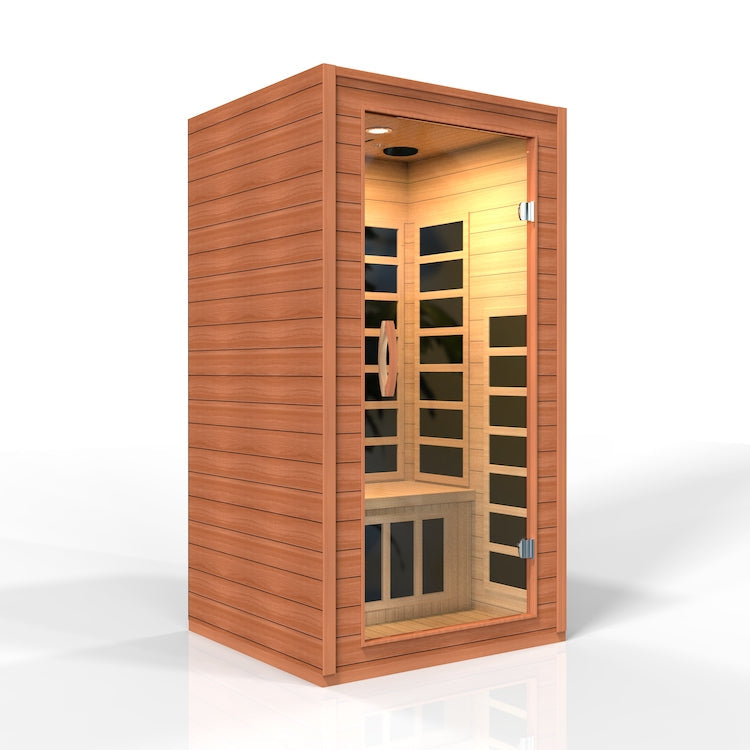 Dynamic Avila Elite 1-2-Person Ultra Low EMF FAR Infrared Sauna (Canadian Hemlock)