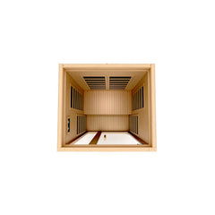 Dynamic Gracia 1-2-Person Low EMF FAR Infrared Sauna (Canadian Hemlock)