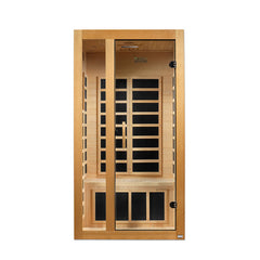 Dynamic Gracia 1-2-Person Low EMF FAR Infrared Sauna (Canadian Hemlock)