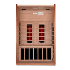 Dynamic Cordoba 2-Person Full Spectrum Near Zero EMF FAR Infrared Sauna (Canadian Hemlock)