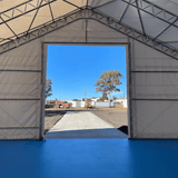 Double Truss Storage Shelter W50'xL100'xH23'