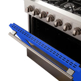 FORNO Galiano 36" 5.36 cu. ft. Dual Fuel Range with 6 Italian Burners in Blue, FFSGS6156-36BLU
