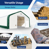 Double Truss Storage Shelter W30'xL60'xH20'