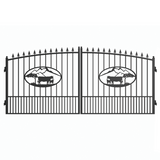 Greatbear Dual Swing Wrought Iron Gate for Driveway