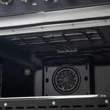 FORNO Galiano 36" 5.36 cu. ft. Dual Fuel Range with 6 Sealed Burners in Black with Antique Brass Accents, FFSGS6156-36BLK