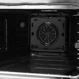 FORNO Galiano 48" 6.58 cu. ft. Dual Fuel Range with 8 Sealed Burners and Griddle in Black with Antique Brass Accents, FFSGS6156-48BLK