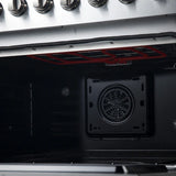 FORNO Marco 36" 5.36 cu. ft. Dual Fuel Range in Stainless Steel with 6 Sealed Burners, FFSGS6197-36