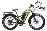 Young Electric E-Explorer 1000W Long Range Electric Hunting Bike | Optional Dual Battery | Up To 28 MPH | 26'' Fat Tire