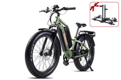 Young Electric E-Explorer 1000W Long Range Electric Hunting Bike | Optional Dual Battery | Up To 28 MPH | 26'' Fat Tire