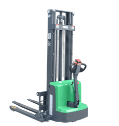 EKKO Lifts EB13E-Li Electric Straddle Stacker 2,800 lbs Capacity - 119" to 145" Height