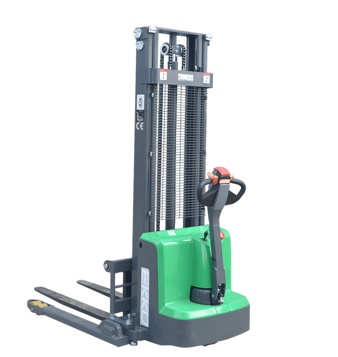 EKKO Lifts EB13E-Li Electric Straddle Stacker 2,800 lbs Capacity - 119