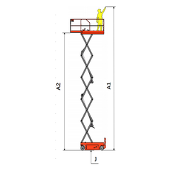 EKKO Aerial Work Platform Lift Height 39' (468'') ES120E-Li