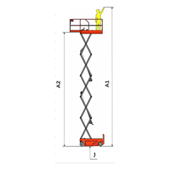 EKKO Aerial Work Platform Lift Height 39' (468'') ES120E