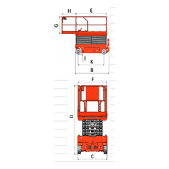 EKKO Aerial Work Platform Lift Height 39' (468'') ES120E