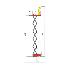 EKKO Aerial Work Platform Lift Height 13' (157'') ES40E