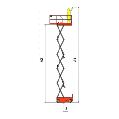 EKKO Aerial Work Platform Lift Height 13' (157'') ES40E-Li