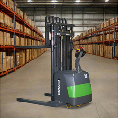 EKKO Lithium Electric Straddle Stacker 4400 lb Cap., 216" Height EB20CS-216Li