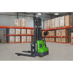 EKKO Lithium Straddle Stacker 3000 lb. Cap, 145" Height, Side Shift EB14CS-145Li